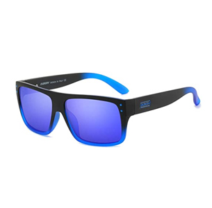 DUBERY Unisex Polarized Sunglasses UV Protection Retro Rectangular Sun Glasses